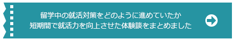 留学中の就活対策をどのように進めていたか～